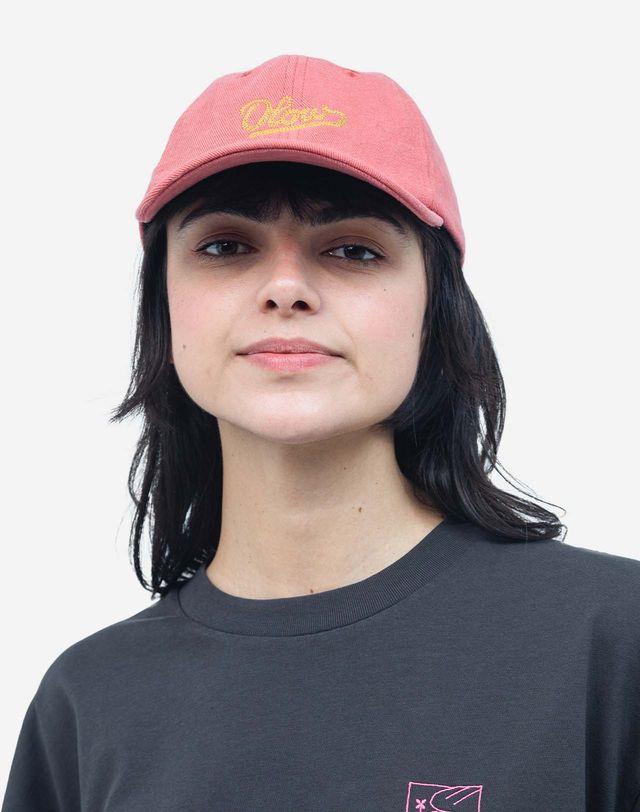 Olow Casquete Six Panel Signature Rose Cap Unisex koralle